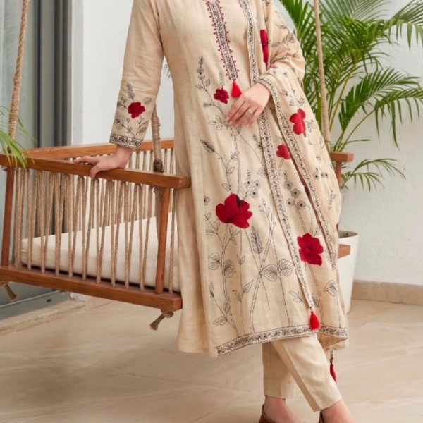 Jamdani Kantha Embroidered Kurti